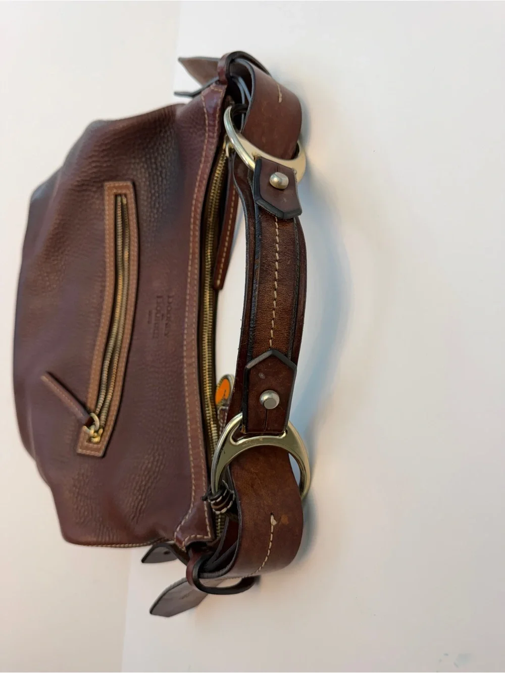Vintage Y2K Dooney & Bourke Pebbled Leather Hobo Bag